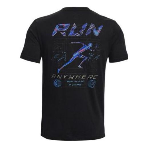 Under Armour Run Anywhere T-Shirt 'Black Multi' 1374424-001