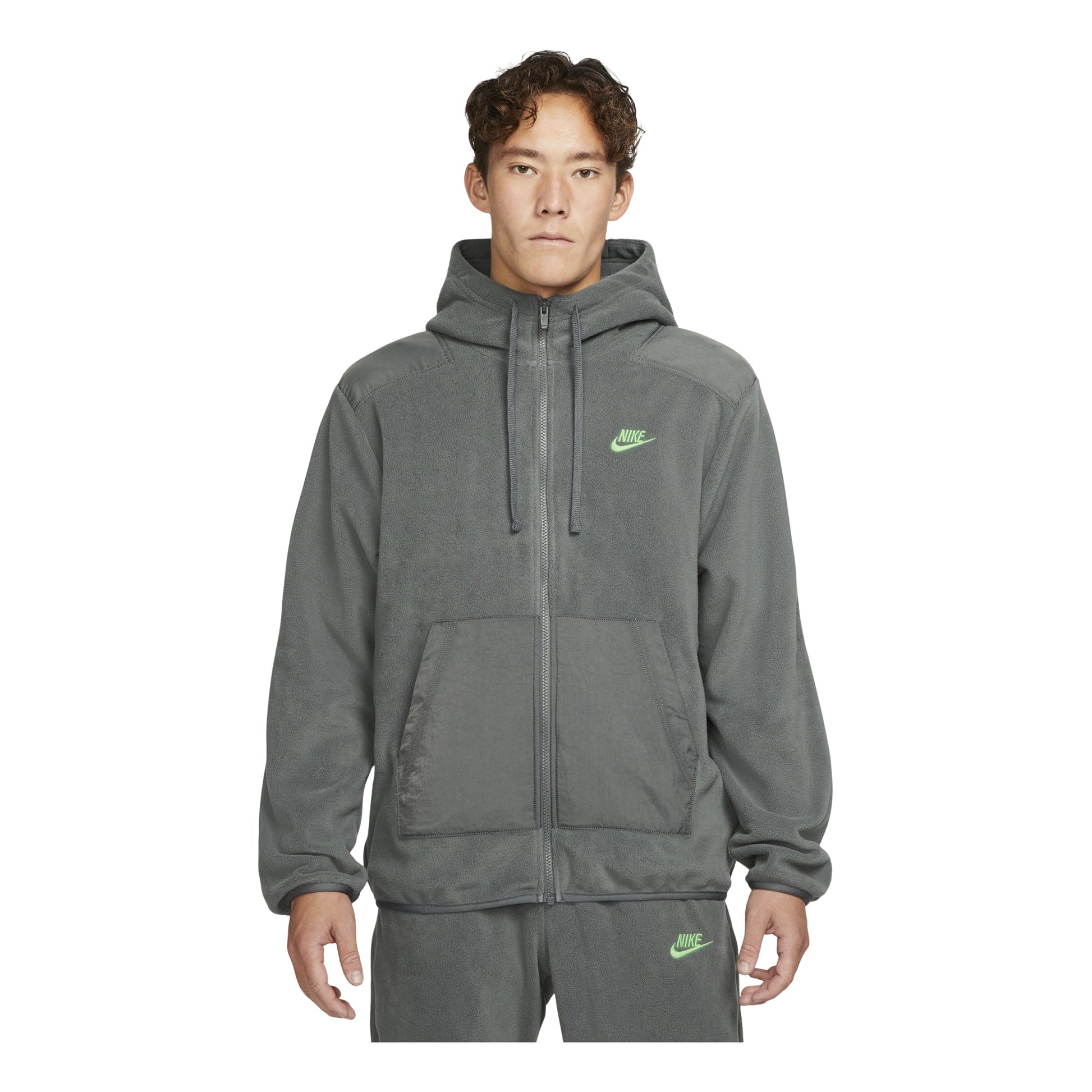 Nike NSW fleece hooded jacket 'Grey' DD4883-068