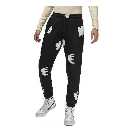 (WMNS) Air Jordan Artist Series By Mia Lee Sweatpants 'Black Sail' DV2008-010