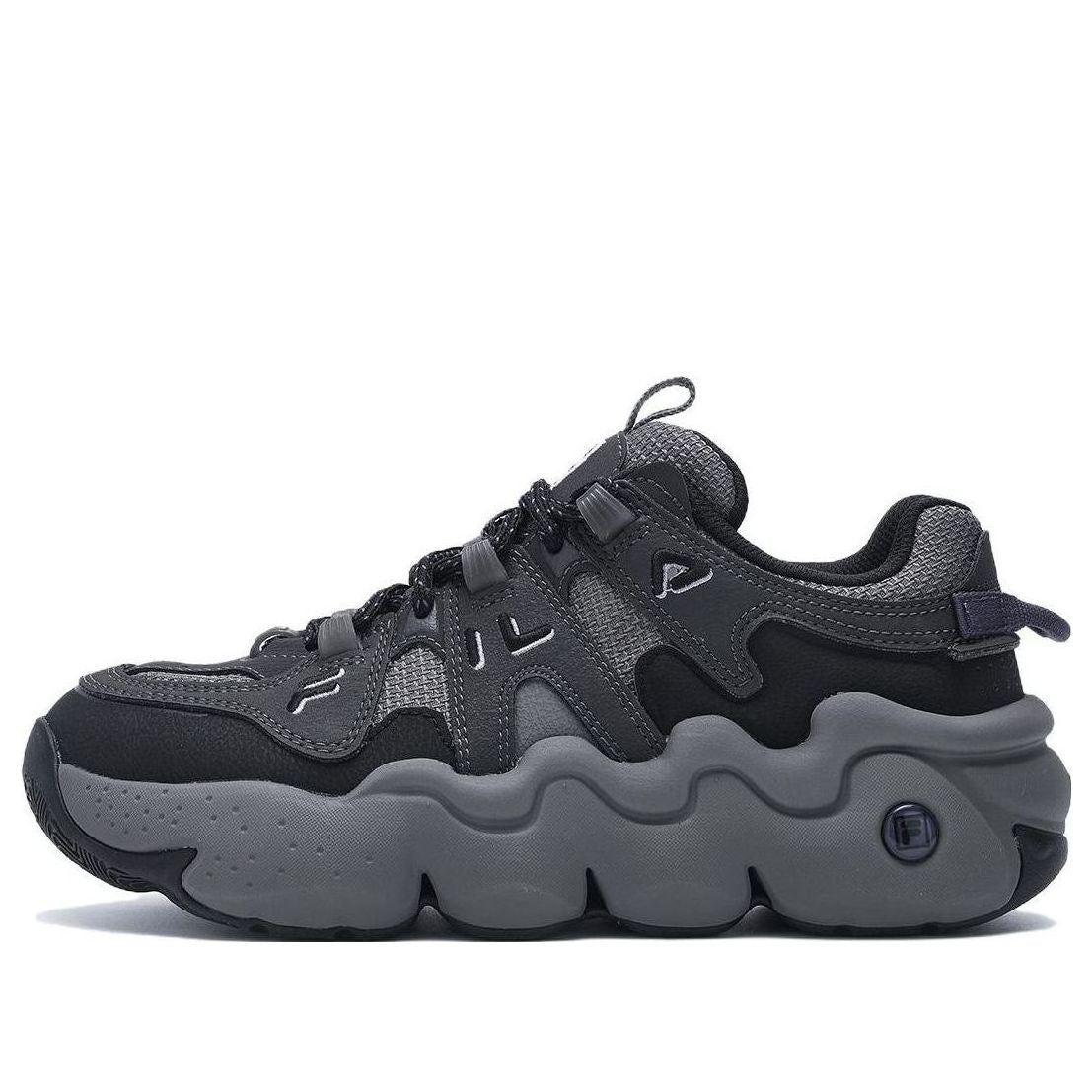 (WMNS) FILA Panini Running Shoes 'Black Grey' F12W412111FBC
