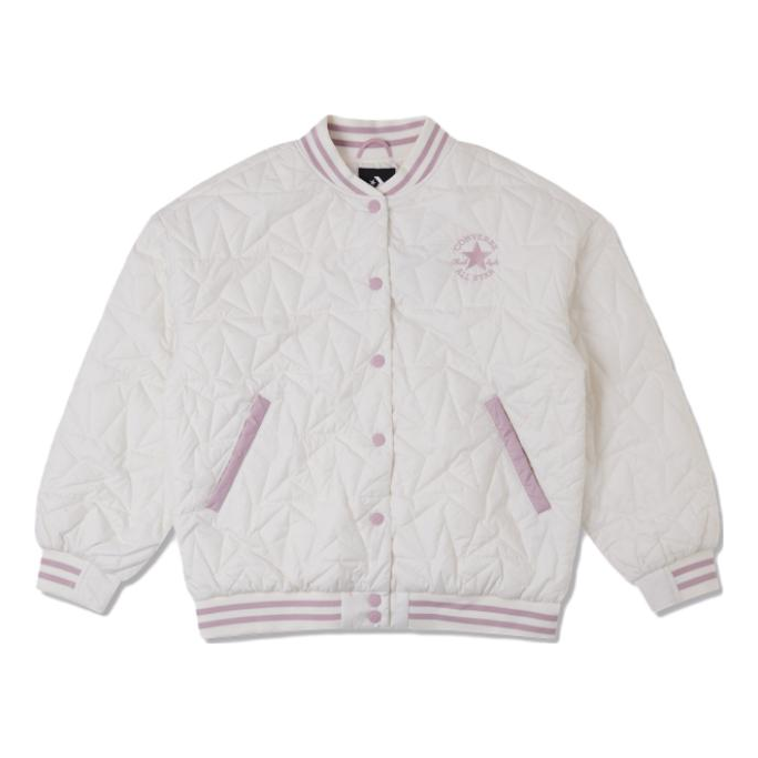 (WMNS) Converse Baseball Padded Jacket 'Egret' 10025223-A01