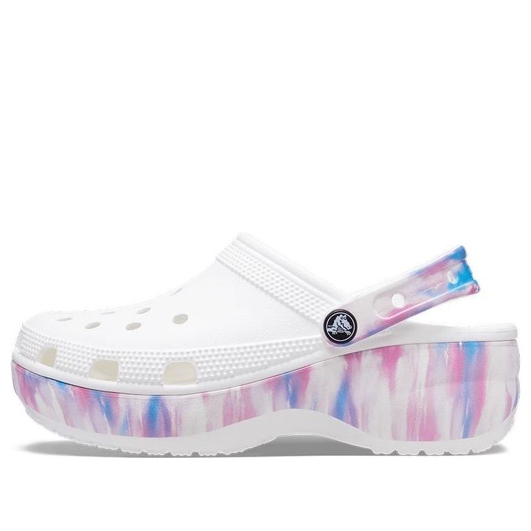 (WMNS) Crocs Classic Platform Dream Clog 'White Purple' 207580-94S