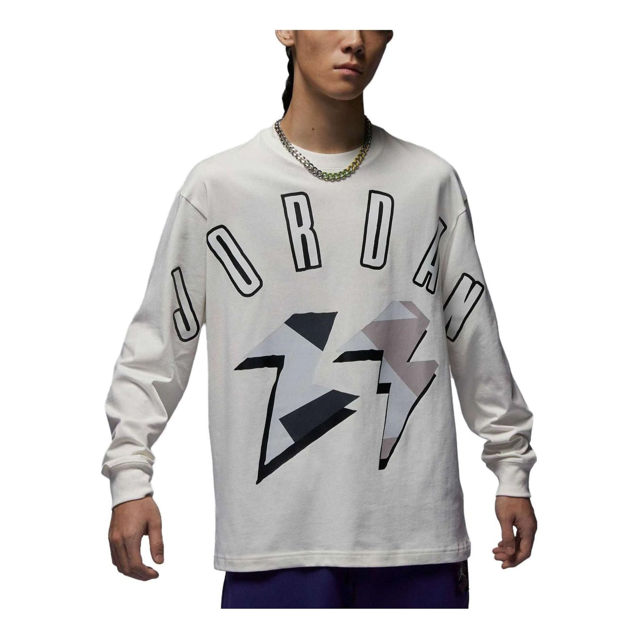Air Jordan Flight MVP Long-Sleeve T-Shirt 'Grey' FD6944-133