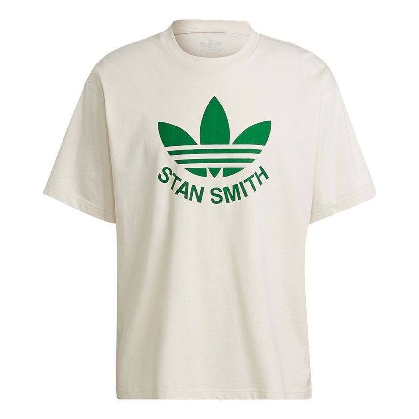 adidas originals Trfoil Stan Tee Logo Printing Sports Short Sleeve GQ8874