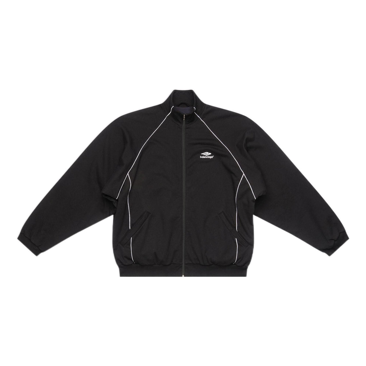 Balenciaga 3B Sports Icon Tracksuit Jacket 'Black' 697954TMVA61000