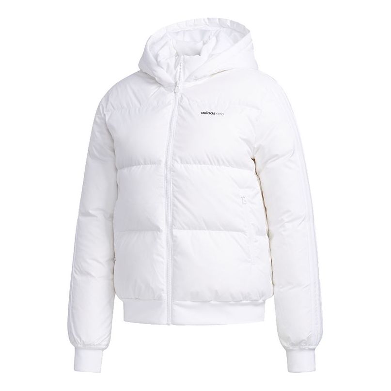(WMNS) adidas neo Sporty Puffer Jacket 'Pure White' EI4407