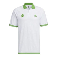 adidas x A Bathing Ape Golf Camisa Polo Shirts 'White' IQ3680