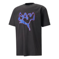 PUMA X Perks And Mini Graphic Tee 'Black Purple' 538810-01