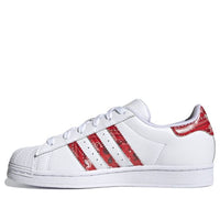 (WMNS) adidas originals Superstar 'White Dark Red' GZ9156