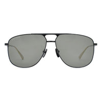 Gucci Round Frame Metallic Sunglasses Asia Edition Black GG0336S-005