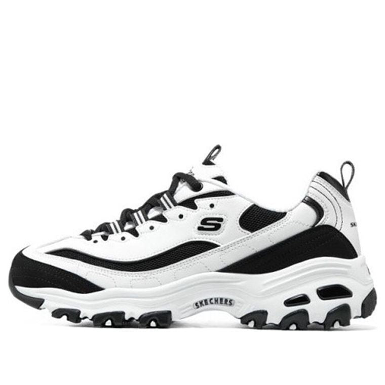 (WMNS) Skechers DLITES 1.0 'White Black' 896121-WBK