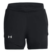 (WMNS) Under Armour Fly-By Elite 2IN1 Shorts 'Black' 1369768-002