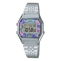 CASIO Waterproof Unisex Silver Digital LA680WA-2C