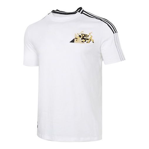 adidas Juventus Cny Soccer/Football Casual Sports Short Sleeve White GK8601