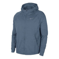 Nike hooded Running Windproof Jacket Blue CU5359-031