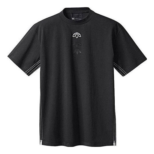 adidas originals x alexander wang Crossover Solid Color Logo Casual Short Sleeve Black T-Shirt CD0905
