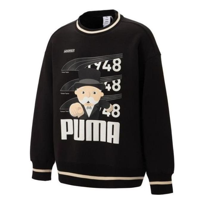 PUMA X Staffonly X Monopoly Logo Sweatshirt 'Black' 539898-01