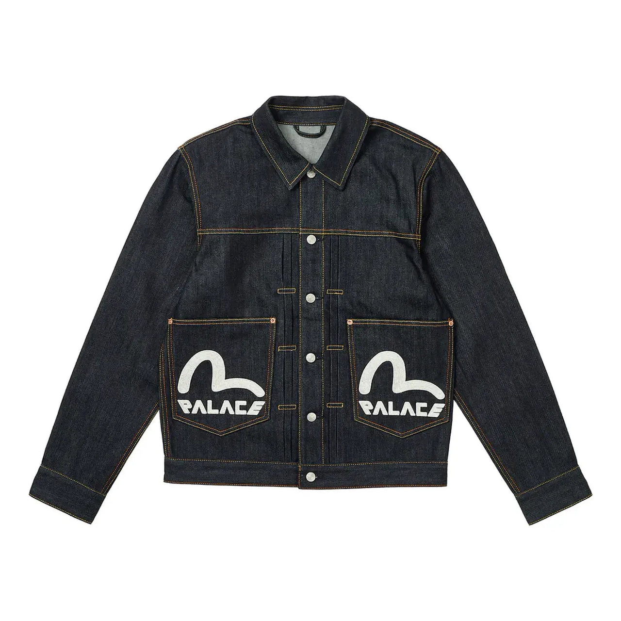 Palace x Evisu Dice Denim Jacket 'Raw' 2ESPAM4DJ1147XXDNINDX