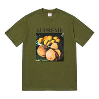 Supreme FW18 Still Life Tee Olive Printing Short Sleeve Unisex Olive Green SUP-FW18-022