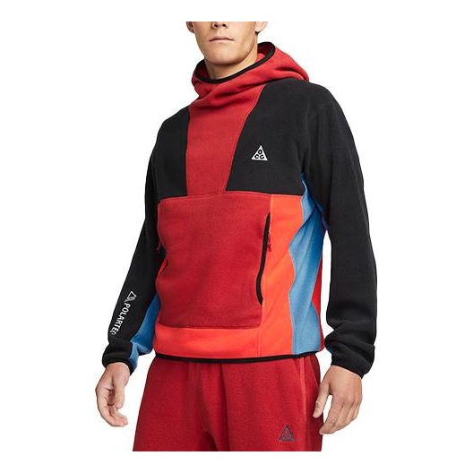 Men's Nike ACG PolartecWolf Tree Fleece Pullover Red CV0643-671
