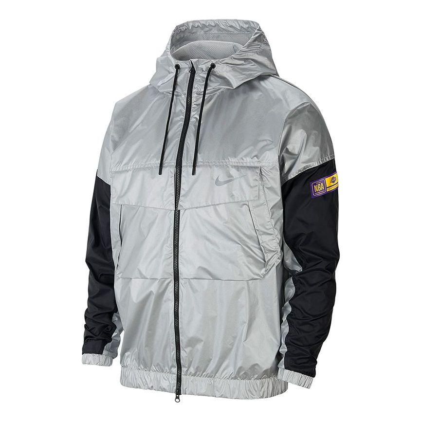 Nike AS LAL Men's NK JKT Jacket LTWT CTS CHRM Metallic Silver CV3886-095