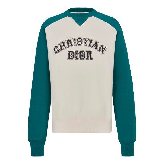 DIOR x KENNY SCHARF Jointly Signed FW21 Letter Embroidery Round Collar Sports Male White 193J636A0687-C680