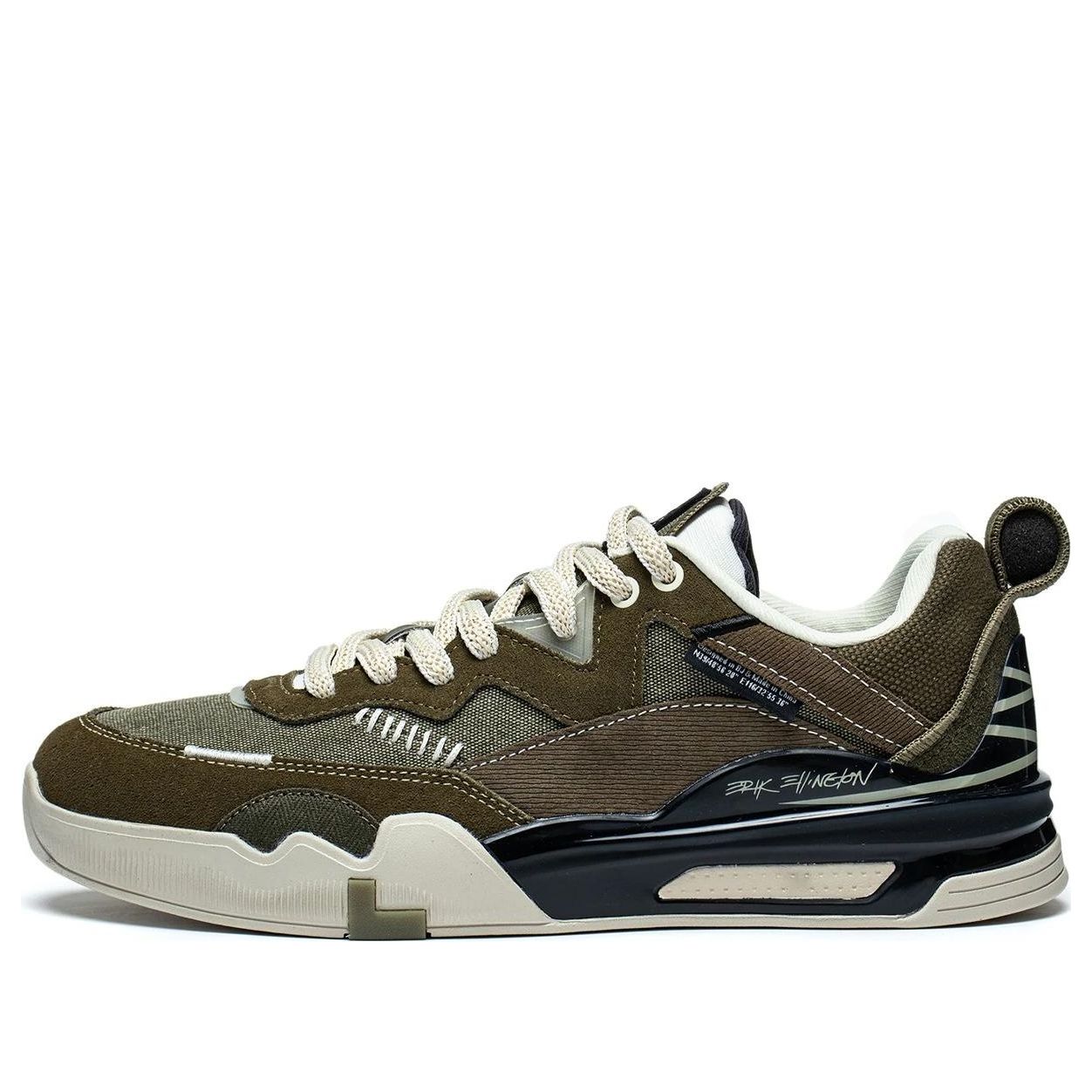 Li-Ning Ellington Skateboarding Shoes 'Olive Green' AEPR009-29