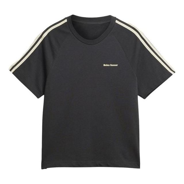 adidas x Wales Bonner Stripe T-Shirt Asia Sizing 'Black Beige' IM8402