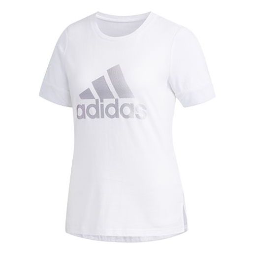 (WMNS) adidas Sports Stylish Short Sleeve 'White' DY8612