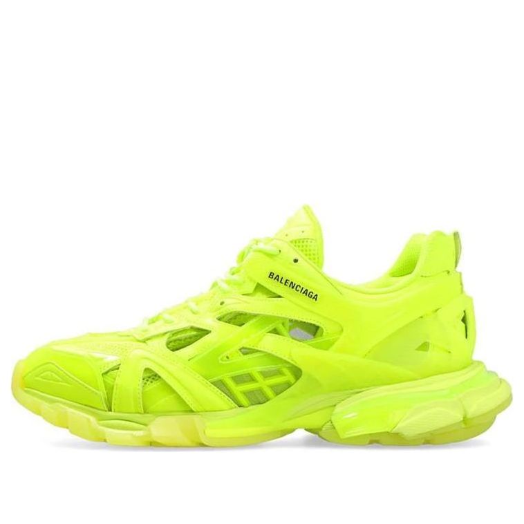 Balenciaga Track 2.0 Sneakers 'Clear Sole Neon Yellow' 668823W3CT27510