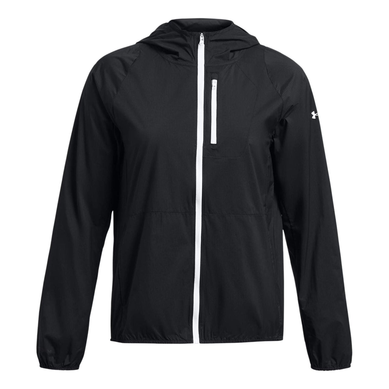 (WMNS) Under Armour Launch Lightweight Jacket 'Black White' 1381881-001