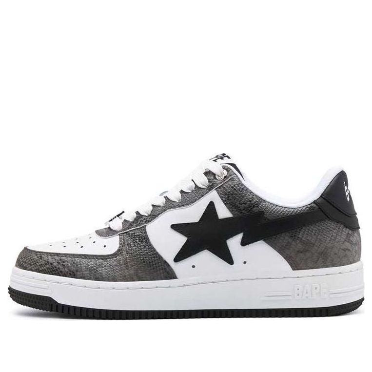 A Bathing Ape Bape Sta Snakeskin 'Grey' BAPESTA-SNAKESKIN-CHARCOAL