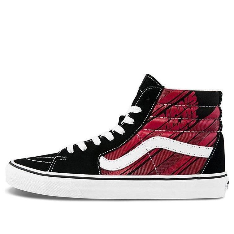 Vans SK8-Hi Retro Casual Skate Shoes Unisex Black Red VN0A4U3C2C5