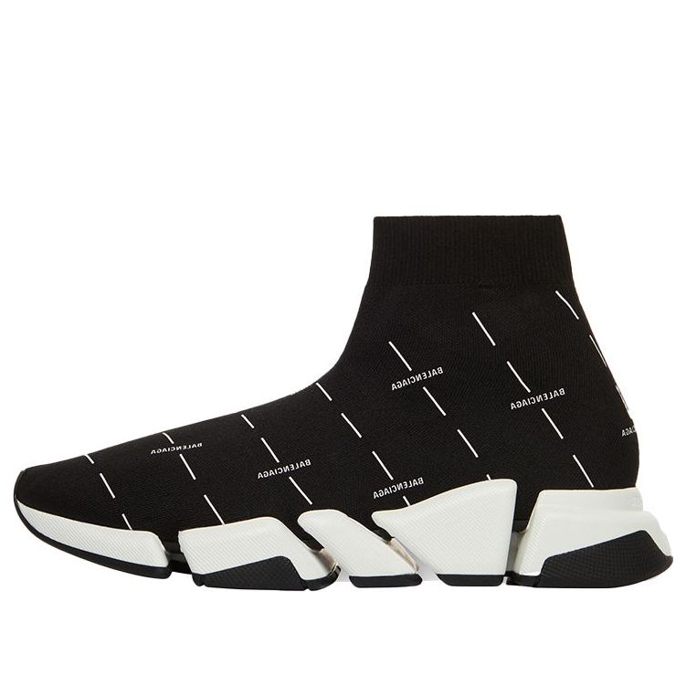 Balenciaga Speed 2.0 Sports Shoes Black/White 645421W2DBT1090