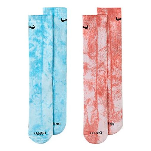 Nike Unisex Everyday Plus Medium Stockings 2 Packs Blue/Red DM3407-902