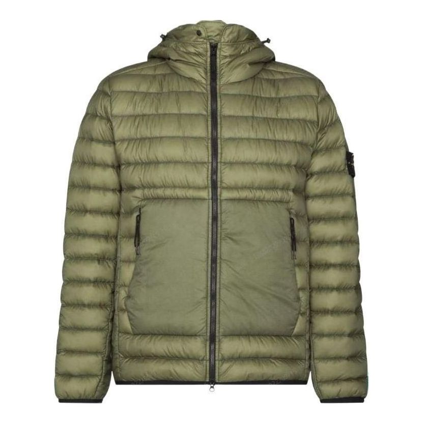 STONE ISLAND Real Down Jacket 'Olive' 761540324-V0058