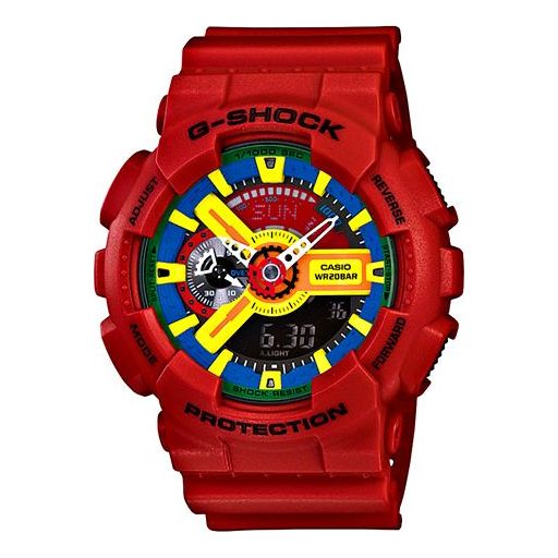 CASIO G-Shock Analog-Digital 'Red' GA-110FC-1A
