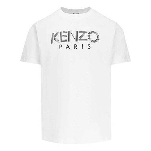 Men's KENZO logo Printing Short Sleeve White 5TS092-4SG-01
