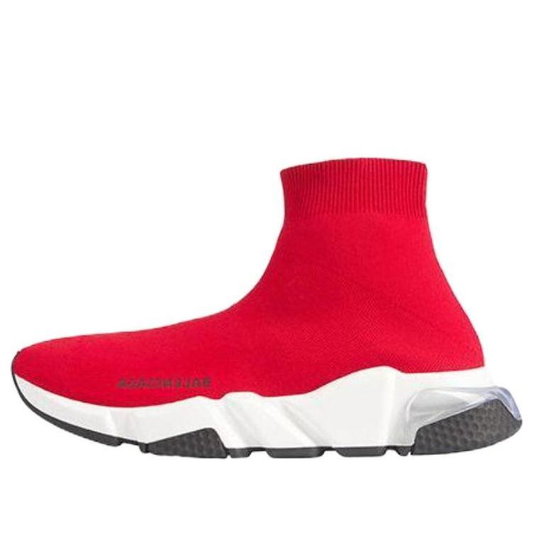 (WMNS) Balenciaga Speed 1.0 Sneakers 'Red with Clear Sole White' 607543W05GG6591