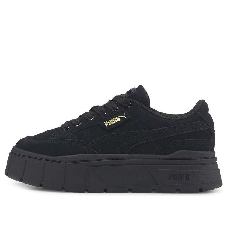 (WMNS) PUMA Mayze Stack Suede 'Black Gold' 383983-01