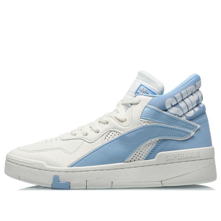 (WMNS) Li-Ning Superwave Canvas Hi 'White Blue' AGCQ204-3