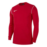 Men's Nike Logo Embroidered Round Neck Pullover Long Sleeves Red T-Shirt BV6875-657