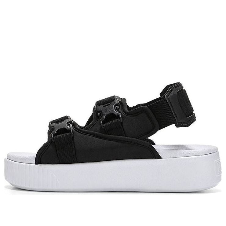 (WMNS) PUMA Platform Slide YLM 19 'Black White' 369424-01
