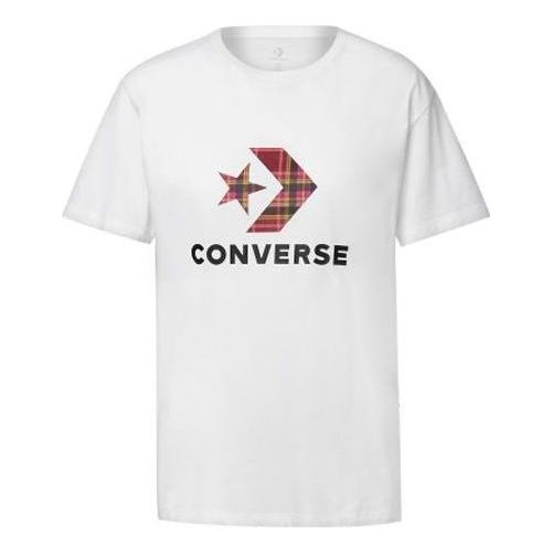 Converse Contrasting Colors Printing Short Sleeve 'White' 10020874102