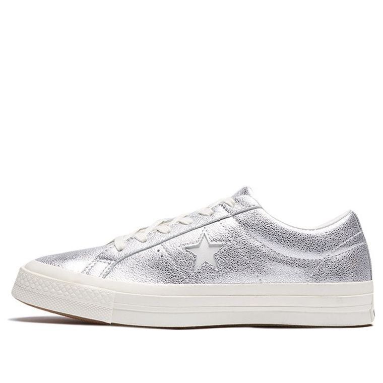 Converse One Star Shoes White/Silver 161590C