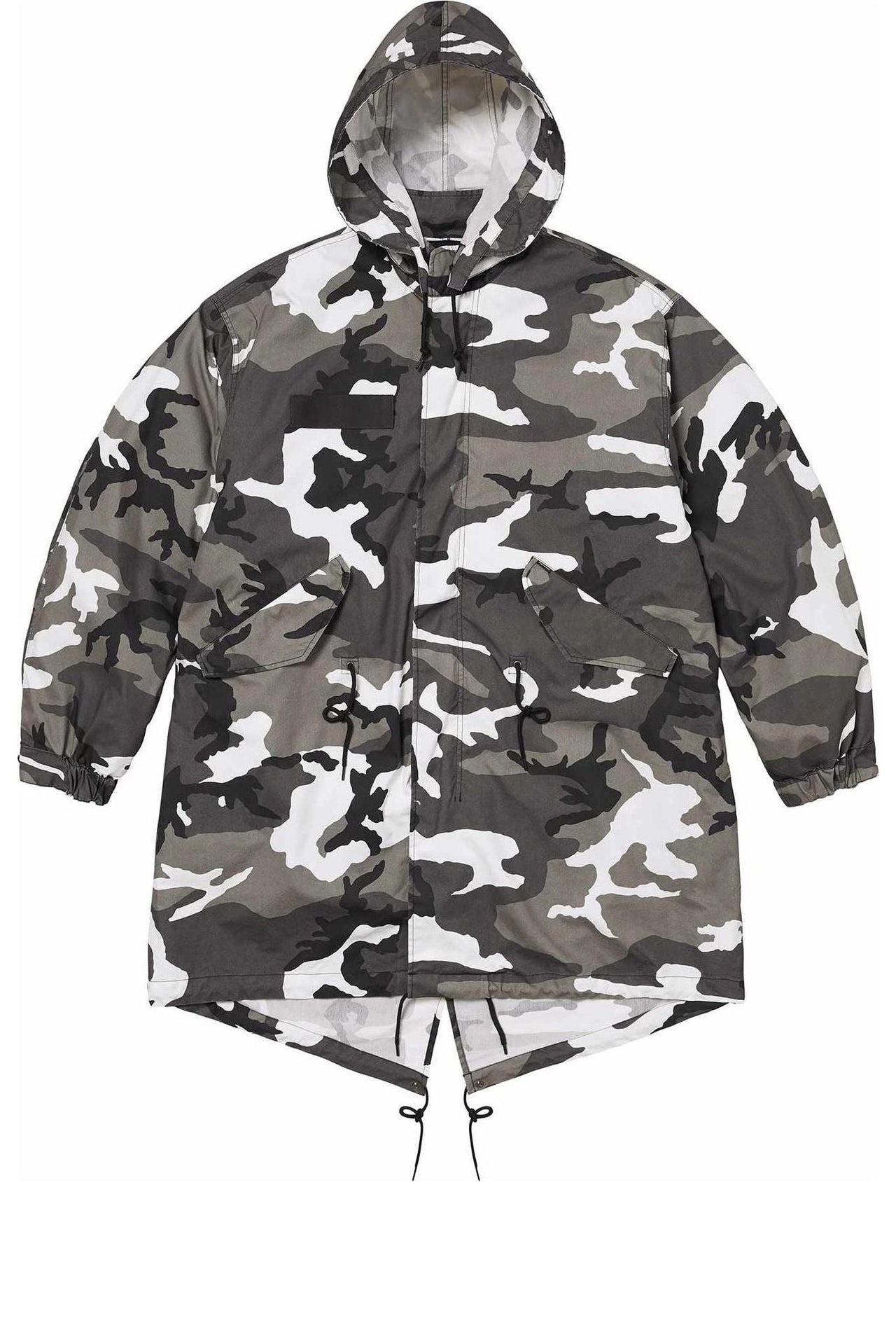 Supreme x Futura Fishtail Parka 'Black White Grey' SUP-SS24-016