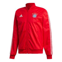 adidas 19-20 Season Bayern Munich Black Soccer/Football logo Sports Loose Training Long Sleeves Jacket Red DX9218