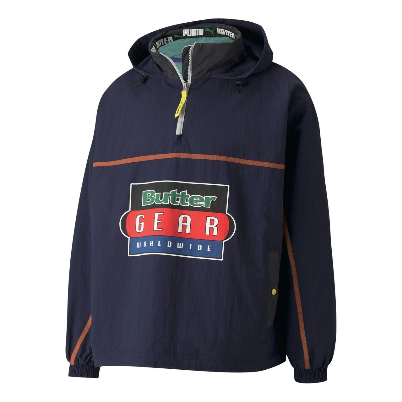 PUMA X Butter Goods Lightweight Pop Over Top Half Zip Hoodie 'Navy' 534055-84