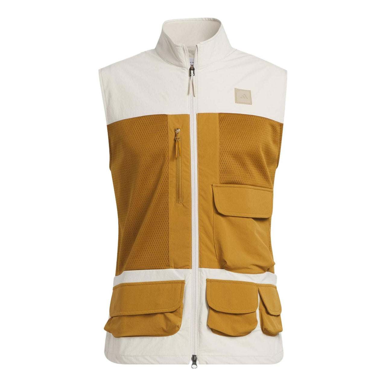 adidas Adicross Full-Zip Golf Vest 'Beige Brown' HS5611
