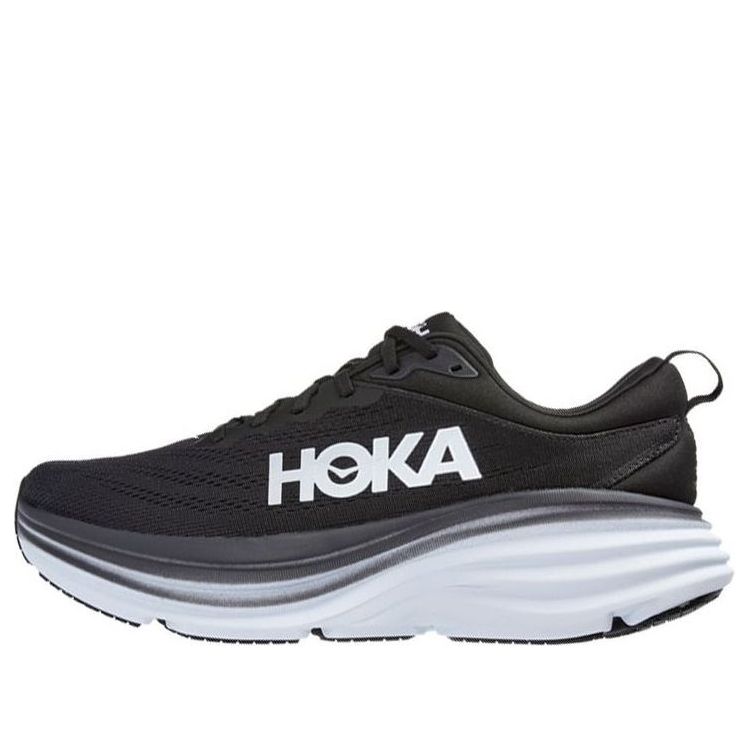 (WMNS) HOKA ONE ONE Bondi 8 'Black White' 1127952-BWHT